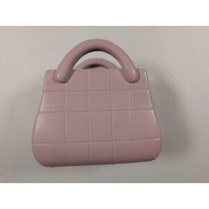 Pink Ceramic Purse Vase Handbag Planter Decorative Floral Vessel 4.5"